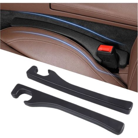 Set di 2 tappi universali per riempire lo spazio tra il sedile e la console dell'auto, per evitare che gli oggetti cadano. (1/4)