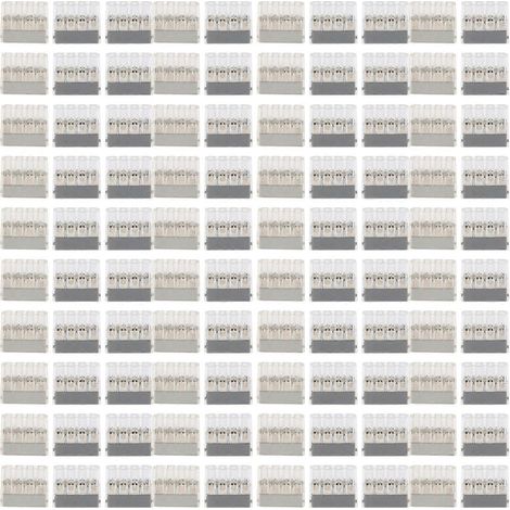100 Stück Push-Wire-Verbinder, Schnellanschluss-Klemmenblock, für flexible und harte Leitungen, universell, PCT-108