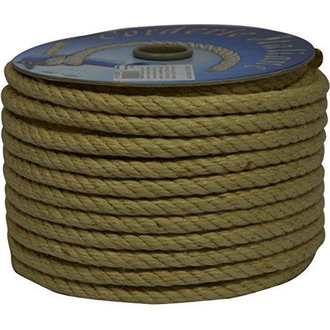 Corderie Italiane 006005148 Corde en jute, 8 mm - 30 m