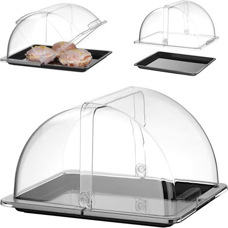 Vitrina expositora tipo buffet con tapa enrollable GN 1/2 (1/5)