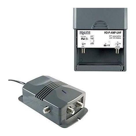 ANTENNE HD-LINE 2-1 Kit préamplificateur TNT TV : pré amplificateur + Alimentation pour antenne terrestre DVB-T-82 (1/2)
