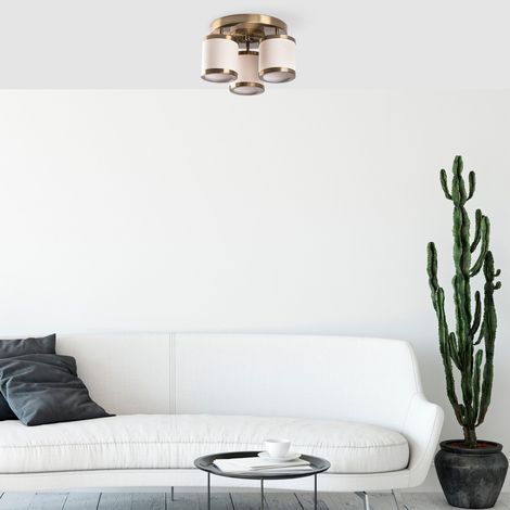 Deckenlampe Bronzefarbener Staubfrost