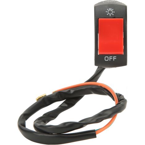 Interrupteur de phare de vélo électrique en métal ABS interrupteur antibrouillard de moto pour la Conversion de guidon de 2.2 à 2.5CM.