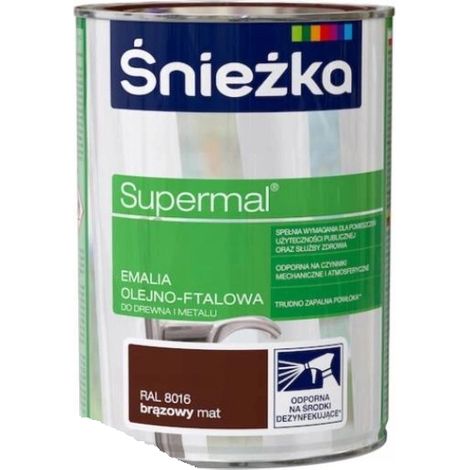 Śnieżka Supermal marrone lucido 8016 0,8L