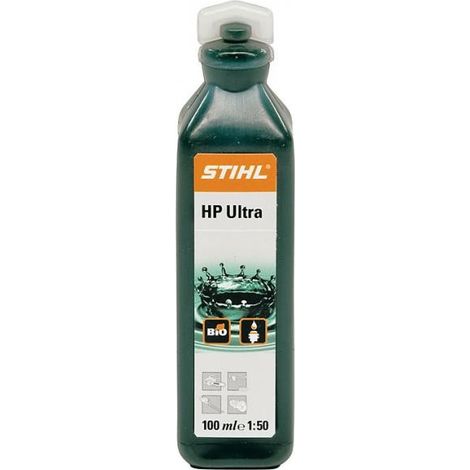Stihl – Huile moteur 2 temps 100ml – Huile 100% synthèse pour tronçonneuses et débroussailleuses – Biodégradable et faible en résidus
