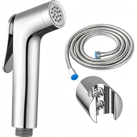 Pommeau de douche portable pour camping, pommeau de douche pour camping-car, avec tuyau de 1,2 m, support de douche à main réglable, apport d'eau robuste en ABS, pommeau de douche avec tuyau pour (1/5)