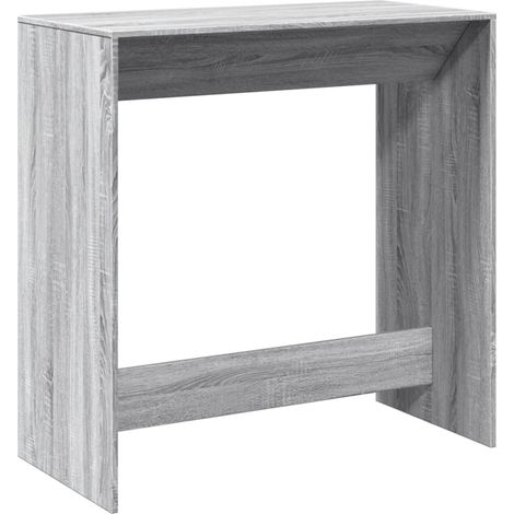 Maison Exclusive - Mesa alta de bar madera ingeniería gris Sonoma