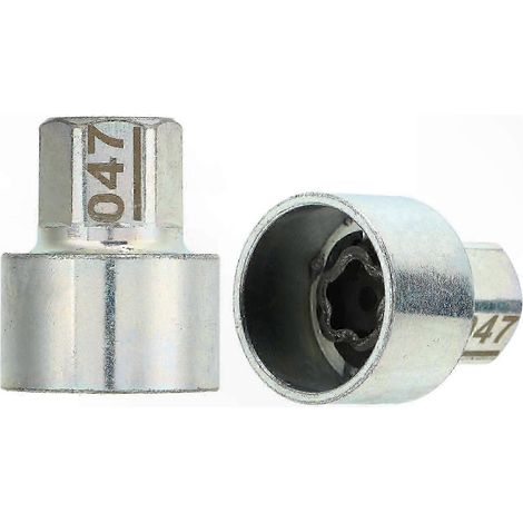 Clé antivol de roue pour séries 1 à 7, X1 à X6, Z4, douille de remplacement 047 (1/2)