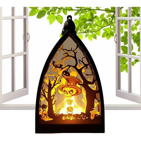 Halloween-Laterne für den Außenbereich – ideal für Fenster, Garten und die Haustür (1/5)