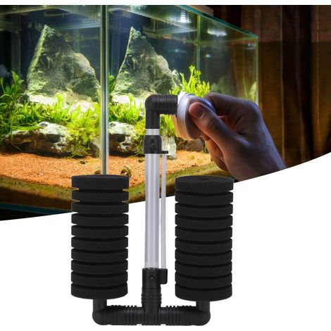 Filtre à Éponge Double Tête pour Aquarium, Cultivateur de Bactéries, Éponge de Mer, Purificateur d'Eau Mural - AUTRES (1/5)