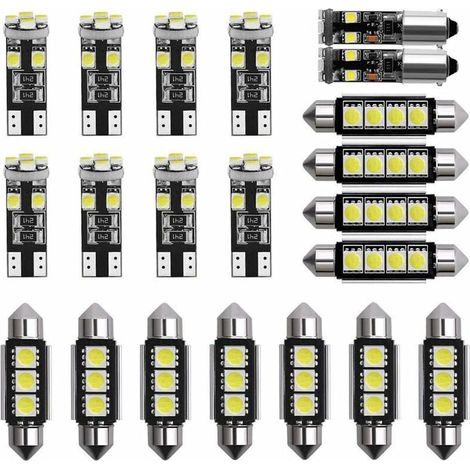 LED Lamp, 6000 – 8000 K, 12 V, White Lights, Innenbeleuchtung für Kleinwagen, Kennzeichenbeleuchtung, 21-teiliges Set (1/5)
