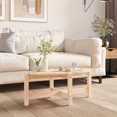 vidaXL Coffee Table 87x48x35 cm Solid Wood Pine (1/5)