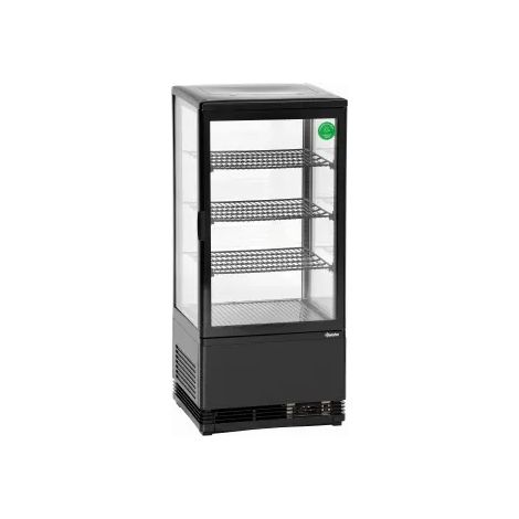 Mini Frigo Vitrine à Poser - Noire 78 L- Bartscher