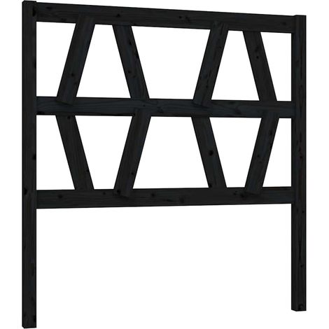 Maison Exclusive - Cabecero de cama madera maciza de pino negro 9 (1/5)