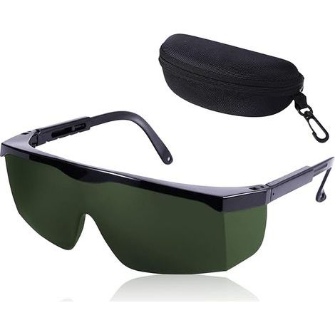 Laserschutzbrille, Laserschutzbrille (200–2000 nm), HPL/IPL-Schutzbrille für Laser- und IPL-Haarentfernung, UV-Schutzbrille – Grün (1/5)