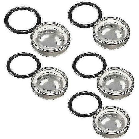 Joint de réservoir de maître-cylindre de frein unique de 18 mm avec voyant de niveau pour moto tout-terrain, compatible avec les modèles 14 mm, 12 mm et 10 mm (5 pièces de 18 mm). (1/5)