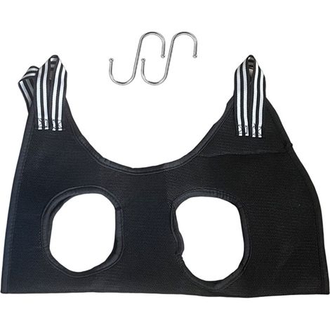Hamac Pour Animaux - Sacoche De Restriction Pour Toilettage Chien Chat - Usage Intérieur - Tailles XS À L - Noir (1/5)