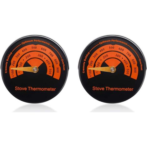 Termómetro magnético universal - Para cocina, horno, chimenea y barbacoa - Control preciso de la temperatura, 2 unidades. (1/5)