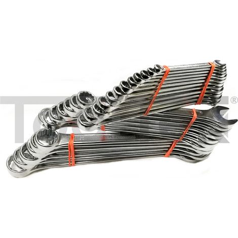 SET CHIAVI FISSE COMBINATE 6X32mm 25pz TESTA LUCIDA PROFESSIONALI CRV