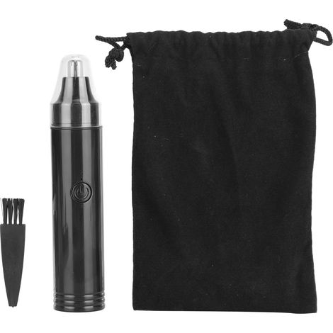 Tondeuse à Nez Rechargeable Sans Fil Automatique avec Batterie Lithium Intégrée - Noir pour Hommes