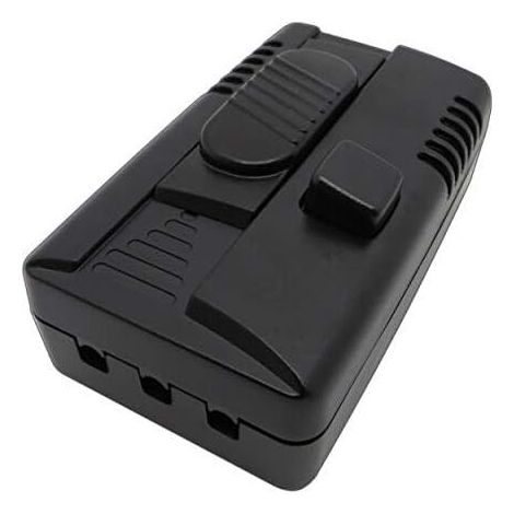 103 x 60 x 32 mm LED-Fußdimmer (2-teilig) mit 2 Ausgängen: Dimmer und Schalter, stufenlos einstellbare Helligkeit, für LED-Lampen