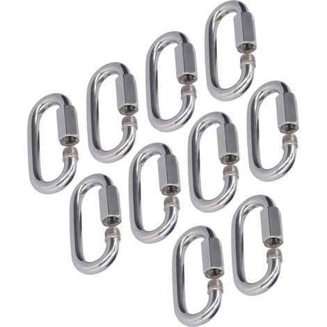 Lot de 10 connecteurs à maillon rapide, robustes et durables, faciles à installer et de petite taille (M3.5). (1/5)