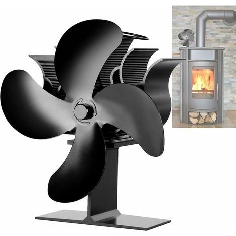 Holzofenventilator, klein, 4 Flügel, leiser Betrieb (1/5)