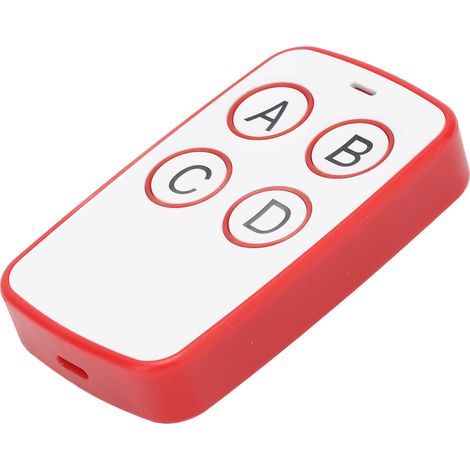 Universelle 4-Kanal-Funkfernbedienung (433 MHz) für elektrische Rolltore und Garagentore (rot) (1/5)