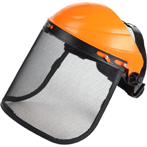 Visière de protection pour l'entretien du jardin, protection faciale pour la tonte de la pelouse en aménagement paysager et en agriculture, orange. (1/5)
