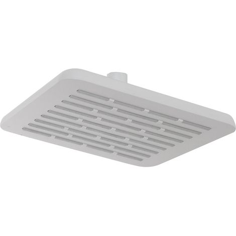 Soffione doccia 20 x 20 cm in finitura bianco anticalcare Hidra (1/3)