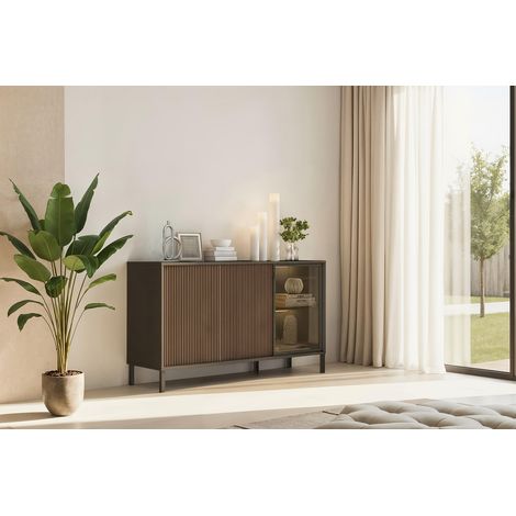 Buffet/bahut moderne 155 cm lave/mercure Cristina (1/5)