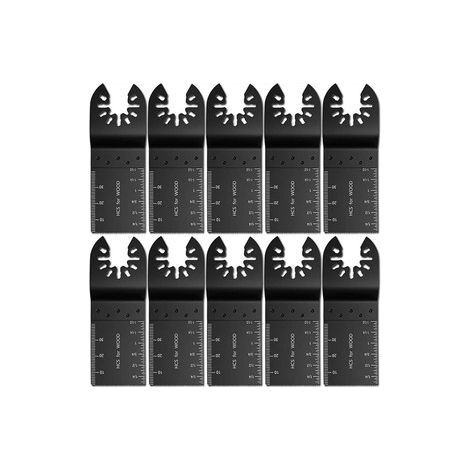 Lot de 20 lames oscillantes 34 mm – Scie vibrante universelle – Compatible Bosch, Fein, pour rénovation et découpe de placo (1/5)