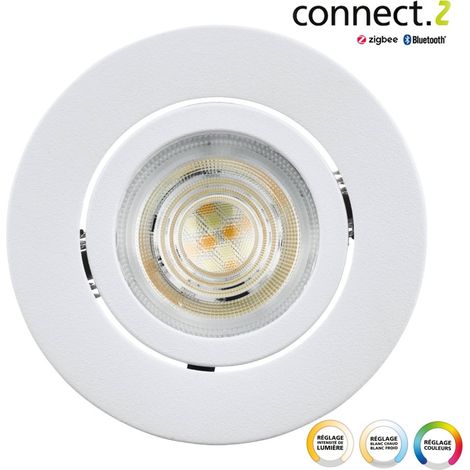 EGLO - Saliceto-Z recessed light white Ø8.8 - RGB + TW - Zigbee, Bluetooth (1/5)