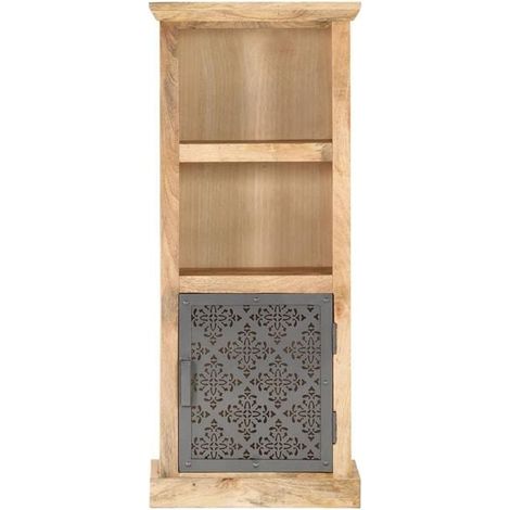 Buffet de Cuisine en Bois de Manguier Massif, Meuble Rangement avec Porte, 45x32x110 cm, Design Solide et Durable pour Salle à Manger (1/5)