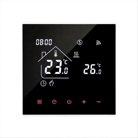 Tuya 16A WLAN-Fußbodenthermostat, programmierbarer Temperaturregler für elektrische Heizung, App-Steuerung, Smart-Home-kompatibel (1/5)