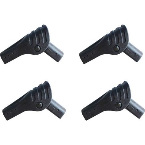 Connecteur de tente pliable en 4 pièces, kit de réparation d'accessoires de camping, connecteur portable en plastique pour poteaux de tente, réparation et remplacement de poteaux de support d'auvent p