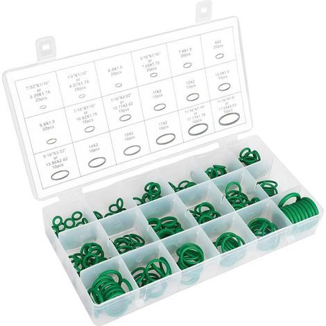 270 Pièces Joints Toriques, Joint Torique Assortiment,Nitrile Caoutchouc Nbr Joint, 18 Taille Joints De Rechange Hydraulique Climatisation Pour Véhicule Climatisation, Electroménagers, Pompe (1/5)