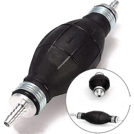 Pompe à essence manuelle, pompe à carburant manuelle en caoutchouc et aluminium de 8 mm, pompe d'amorçage en forme de poire (1/5)