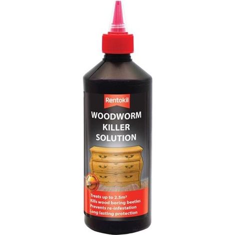 Rentokil Woodworm Killer Solution 500ml – Effective Treatment for Woodworm Infestation (Model: RKLPSW103)