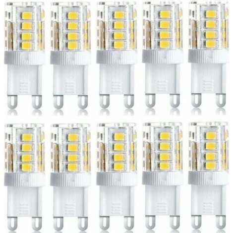 Lot de 10 Projecteur LED. lumière décorative LED. ampoule LED G9. 5 W blanc chaud blanc froid. ampoules LED à économie d'énergie. ampoule halogène de rechange. AC 230 V non dimmable (1/4)