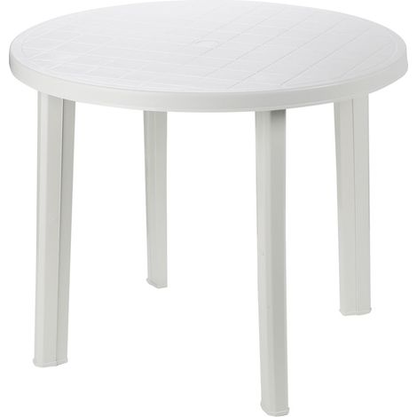 Progarden – Table de jardin en polypropylène anthracite 90x90x72 cm – Durable et facile à nettoyer – Pour terrasses et balcons