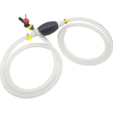 Pompe D'Amorçage Manuelle Portable, Pompe À Carburant Manuelle Universelle, Pompe De Vidange Du Moteur, Pompe À Eau Manuelle, Transfert De Fluide À Siphon À Haut Débit, Avec Régulateur De Débit (2 M) (1/4)