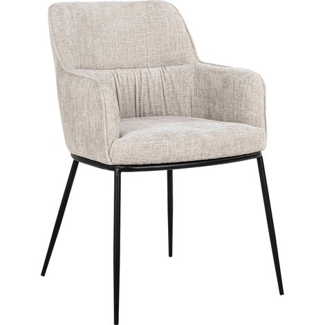 Fauteuil Bella Salle à Manger Élégance Renegade - Beige Naturel Chic et Raffiné (1/5)