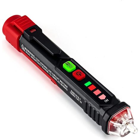 Berührungsloser Spannungsprüfer, Spannungsprüfer mit einstellbarer Empfindlichkeit. Berührungsloser Spannungs-/Phasenprüfer, Stromprüfer (1/5)