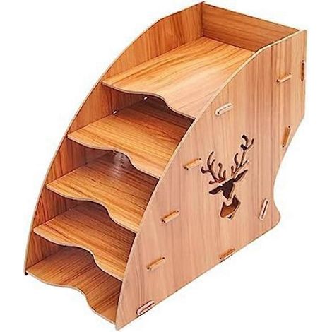 Rechnungshalter aus Holz, Schreibtischorganizer, Dokumentenhalter, Briefsortierer, Posthalter (1/5)
