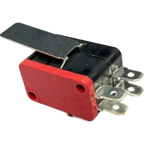 Interrupteur à double liaison 6 broches KW7, bouton de fin de course, sans poignée, avec molette, 16 A 250 V, réinitialisation, V-152-2C25, contact argenté, 16 A
