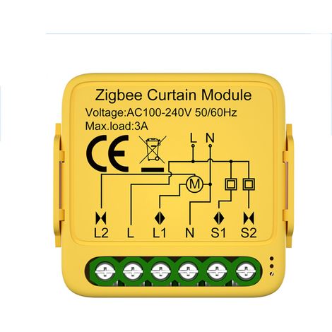 Module de rideau intelligent Tuya WIFI, interrupteur de persienne, commande de volet roulant motorisé électrique, télécommande via application, compatible avec Google Assistant pour les passerelles de (1/5)