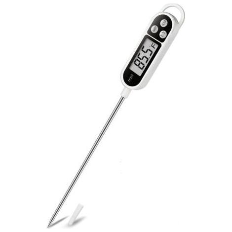 Termómetro digital de lectura instantánea para carne, termómetro de cocina para cocinar alimentos, postres, freír, asar a la parrilla y ahumar. (1/4)