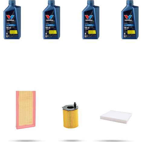 Kit tagliando 3 FILTRI e 4L OLIO compatibile con Fiat Panda III 0.9 TwinAir Turbo 63kw dal 2012 (1/5)