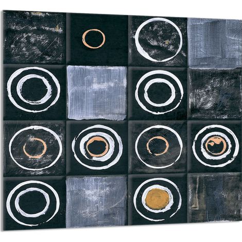GLASPLATTE FÜR KÜCHE 65x60 Muster